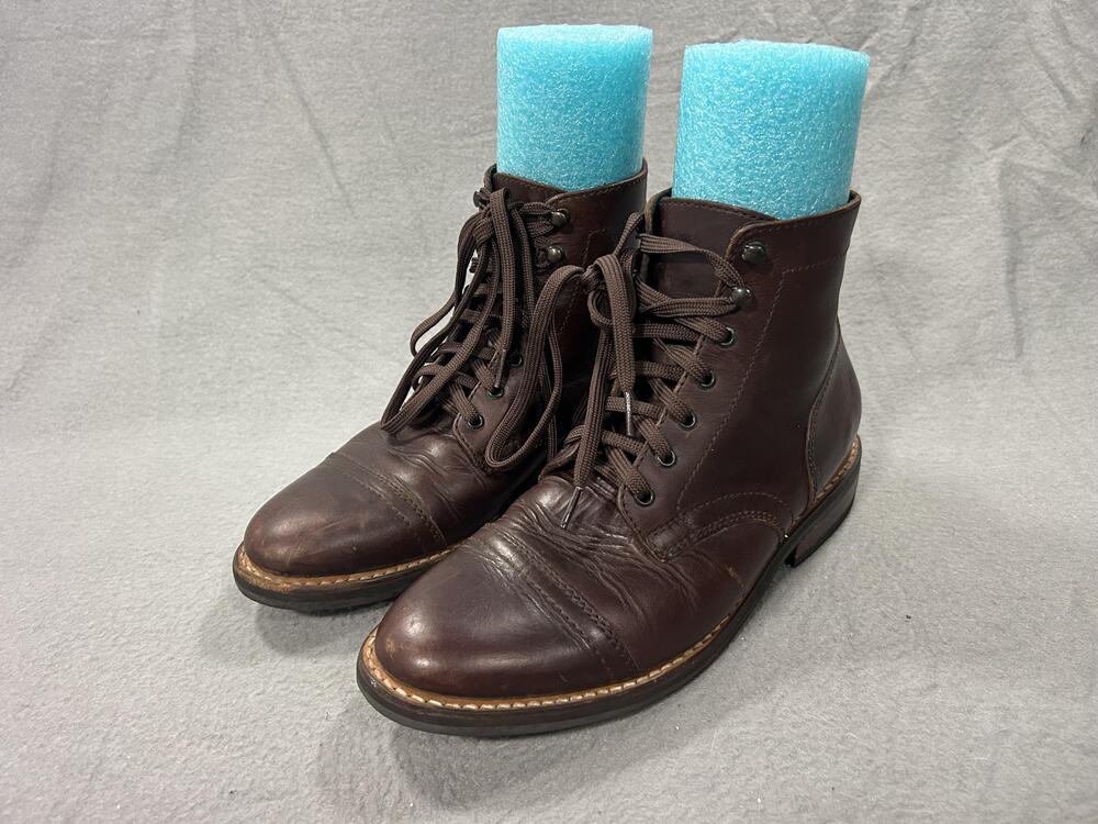 Thursday Boot Co Everyday Boots Mens Size 9 Brown Leather Ankle Lace Up Handmade